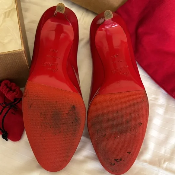 Christian Louboutin Red pump size 38.5 AUTHENTIC - Picture 5 of 8